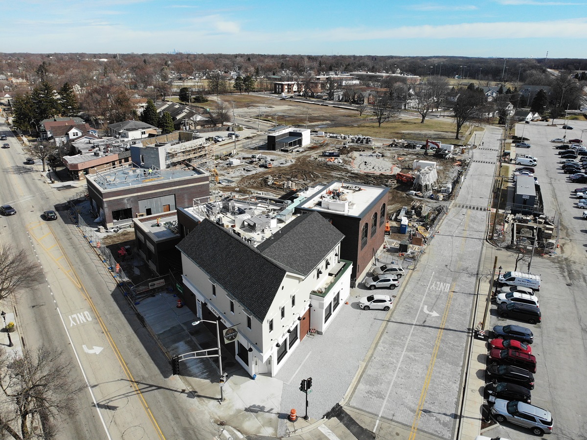 Harmony Square construction on March 17, 2025